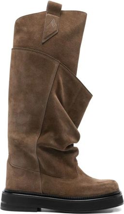 The Attico Passeggiata Hoge Laarzen - Dames - Hoge Laarzen - Bruin - 36 EU - Leer - Schoenen