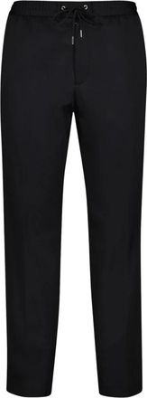 Moncler Zwarte Nylon Trainingsbroek Herfst-Winter 2024 - Heren - Sweatpants - Zwart - L - Nylon - Broeken