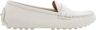 Ferragamo Iside Driver Moccasins with Logo, Size 7 C