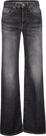 Dondup Jacklyn Wide Jeans - Dames - Loose Fit Jeans - Grijs - W29 - Katoen - Jeans