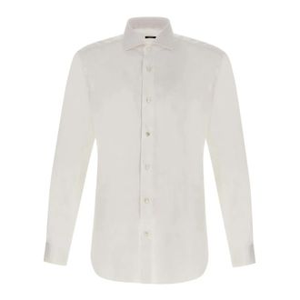 Barba Cotton Shirt - Heren - Zakelijke Overhemden - Wit - 3XL - Katoen - Overhemden