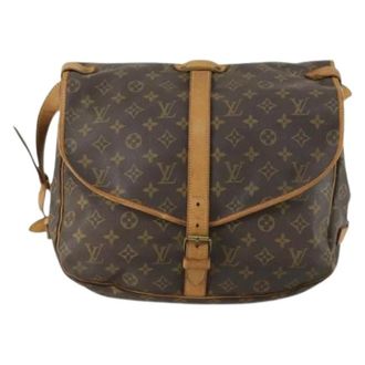 Louis Vuitton Pre-owned Cross Body Bags, female, Brown, Size: ONE SIZE Pre-owned Saumur Handbag