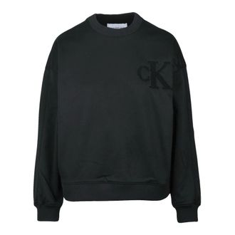 Calvin Klein Jeans Donna, Felpe, Nero, XL, new