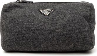Prada Pre-owned Prada Wool Pouch Unisex PO82BY29AX4S1WRE