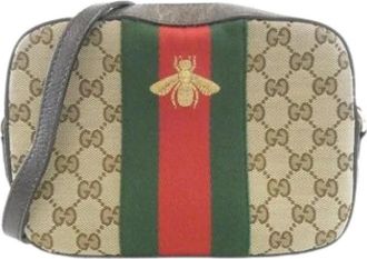 Gucci Pre-owned Vintage Shoulder Bag - Dames - Vintage Schoudertas - Beige - ONE Size - Vintage