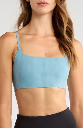 Travis Mathew Moveknit Resilience Longline Sports Bra in Smoke Blue Multi at Nordstrom Rack, Size X-Small