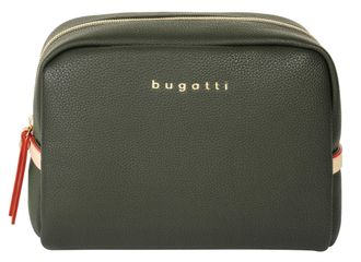 Bugatti Kosmetiktasche BUGATTI ELLA, Damen, Gr. B/H/T: 20cm x 15cm x 8cm onesize, gr&uuml;n, Kunstfaser, leicht gl&auml;nzend, unifarben, Taschen Kosmetiktasche