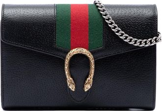 Gucci Pre-owned Gucci Mini Calfskin Dionysus Web Wallet On Chain Ladies WQOJD8G71WH4701X