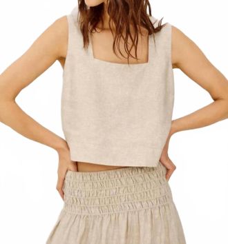 Rails Akira Sleeveless Top In Flax