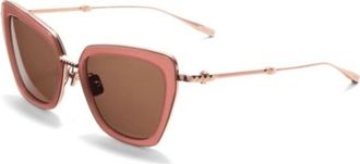 Valentino DAYDREAM II Brown Butterfly Ladies Sunglasses VLS-165 D 53