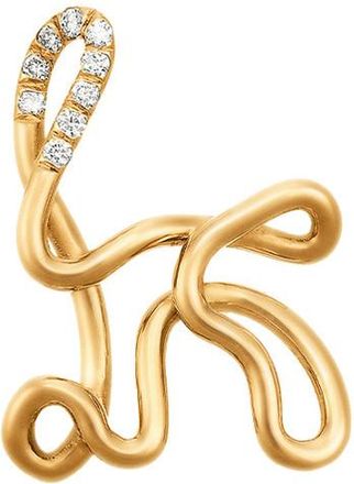 Charlotte Chesnais Alphajoaillerie 18kt Gold Necklace - Letter K - One Size
