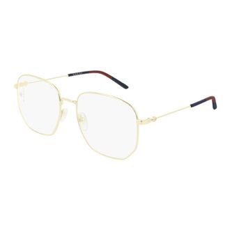 Gucci Glasses, female, Yellow, Size: 56 MM Eyeglasses
