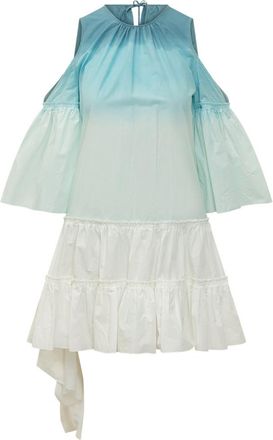 J.W.Anderson Blue Ombre Round Neck Midi Dress