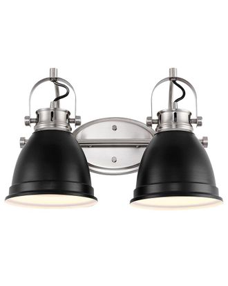 Jonathan Y Designs Jonathan Y Phineas 16In 2-Light Farmhouse Bohemian Iron Led Vanity