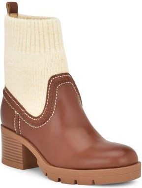 Nine West Popit Bootie in Dark Natural at Nordstrom Rack, Size 8.5