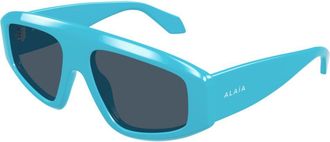 Alaia Oversized Rectangular Acetate Sunglasses