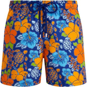 Vilebrequin Mens Tropical Turtle Swim Shorts in Marrakech at Nordstrom, Size X-Large