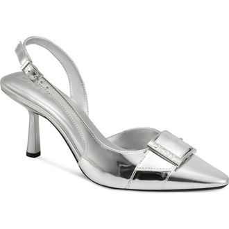 DKNY Neaira Slingback Pump in Silver at Nordstrom, Size 6.5