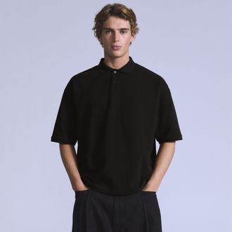 Levi's Cropped Polo - Mens - XL - Black
