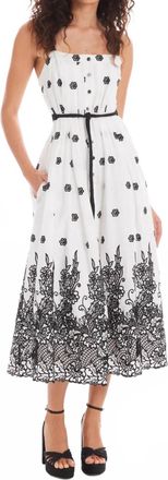 Allison Dover Midi Dress In White