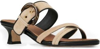 Aquatalia Bambi Weatherproof Heel Slide Sandal in Sand Suede at Nordstrom, Size 10.5