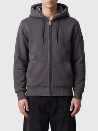 Moose Knuckles Felpa in misto cotone con cappuccio, zip e tasca a marsupio