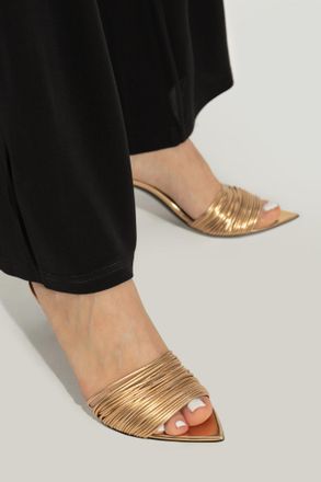 Giuseppe Zanotti Heeled Mules Intrigo, Womens, Gold
