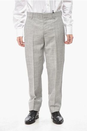 Versace Virgin Wool Blend Trousers with Belt Loops size 46