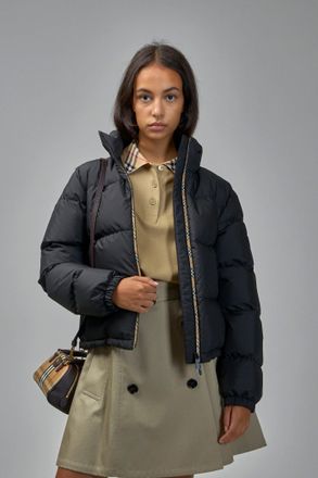 Burberry Checker-Tape Ambleside Puffer Jacket
