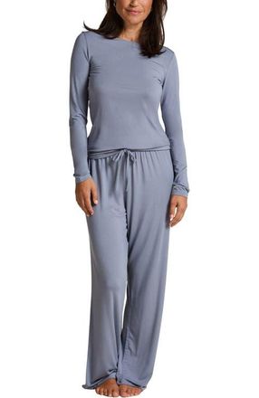 Hunkem&ouml;ller Pajama Set in Blue at Nordstrom, Size X-Small