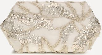 Brunello Cucinelli Pochette in organza di seta con ricamo Woman UNI