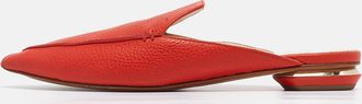 Nicholas Kirkwood Red Leather Beya Pointed Toe Mules