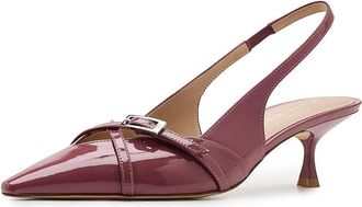 Stuart Weitzman Georgie Slingback 50 Womens Shoes Dusty Berry : 10.5 M, Leather