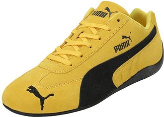 Puma Speedcat OG Sneakers for Unisex-Adult, Leather Yellow-PUMA Black, 26.5 cm