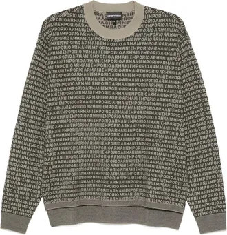 Emporio Armani Mens Printed Sweater