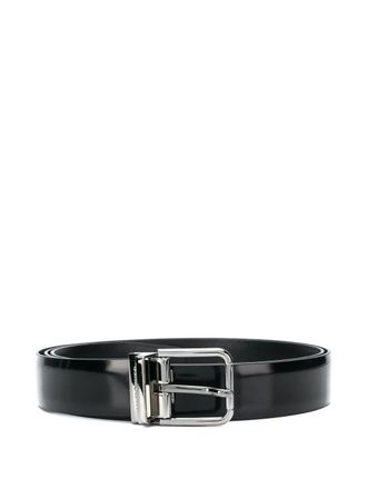 Dolce & Gabbana leather belt - men - Calf Leather - 110 - Black