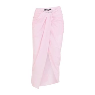 Jacquemus Midi Skirts, female, Pink, Size: 2XS The Par&eacute;o Midi Skirt