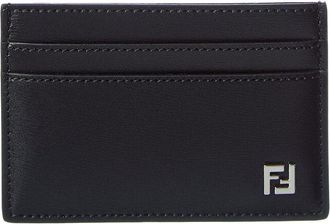 Fendi Fendi Ff Squared Leather Card Holder