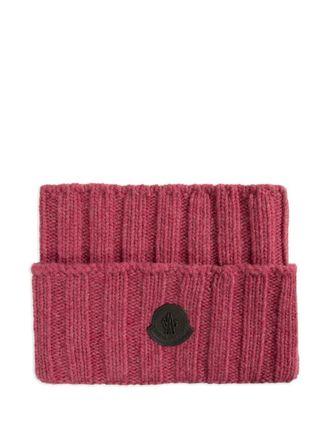Moncler ribbed wool collar - men - Wool - One Size - Red