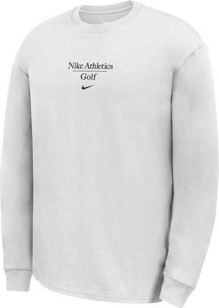 Nike Mens Max90 Golf Long-Sleeve T-Shirt in White | M12767GO25-WHT