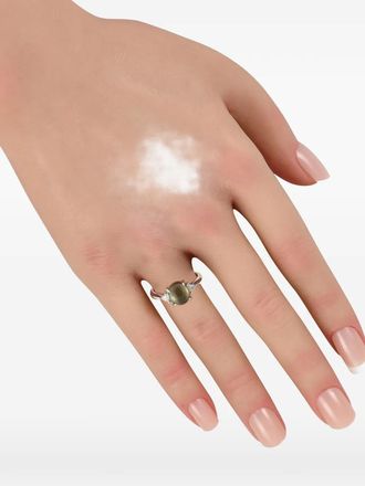 Luxury Bazaar cats eye and diamond ring - Argento