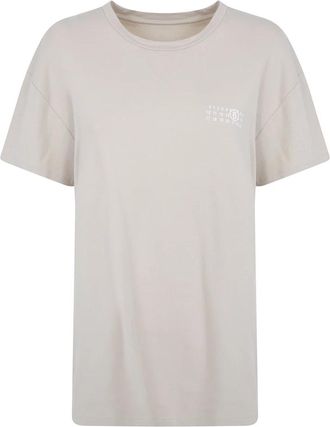 Maison Margiela Klassiek T-shirt - Dames - T-shirts - Beige - S - Tops