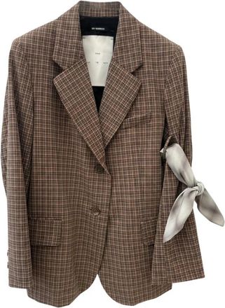 Song for the Mute Maatwerk Blazer - Dames - Blazers - Bruin - XS - Jassen