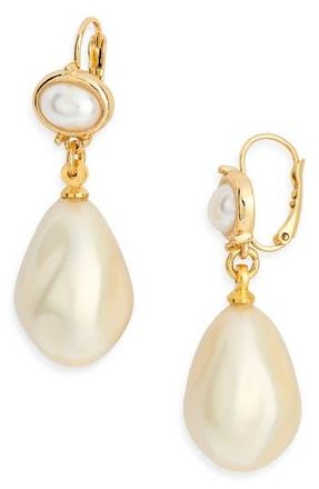 Kenneth Jay Lane Faux Pearl Drop Earrings in White Pearl at Nordstrom Rack