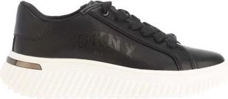 DKNY Dames Larissa Leren Veterschoenen (Zwart)
