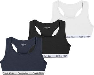 Calvin Klein Underwear 3PK BRALETTE Packung, 3er-Pack, 3 Stk. mit Logobund