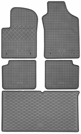 OEM Fiat 500e Hatchback A Partir De Noviembre De 2020. Set: Alfombrillas De Goma Para Coche + Alfombrilla Para Maletero