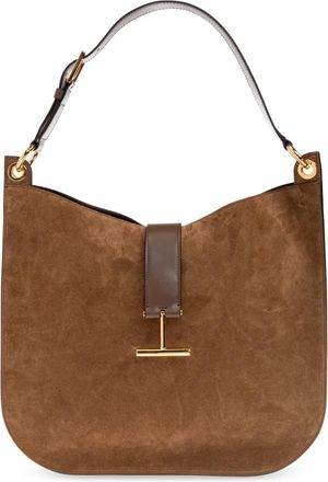 Tom Ford Tara Large - Dames - Schoudertassen - Bruin - ONE Size - Leer - Tassen