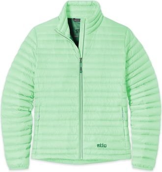 Stio | Womens Pinion Down Sweater Jacket, Size Extra Small in Picnic