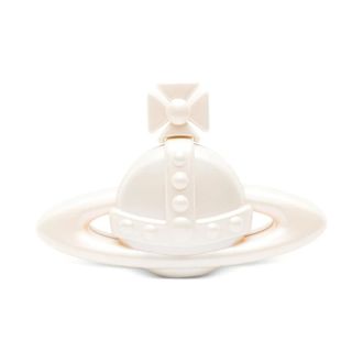 Vivienne Westwood Clutches, female, Beige, Size: ONE SIZE 3D Orb Clutch